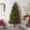 8ft. Pre-Lit Grand Teton Spruce Flat Back Artificial Christmas Tree, Warm White LED Lights